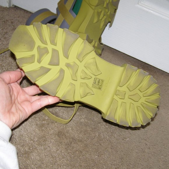 SUPER RARE! size 38 Rick Owens Tractor Sandals WOMENS 8US Platform Chunk… - Picture 9 of 13